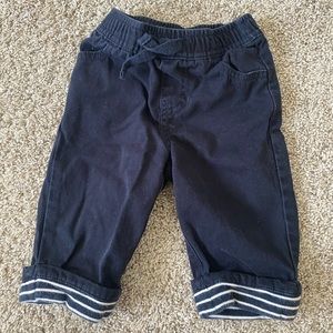 Gymboree baby boy navy blue pants 3-6 months